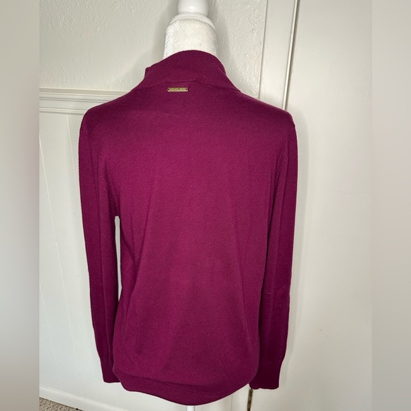 Michael Kors Magenta with Gold Accent sweater long sleeve new with tag - Picture 3 of 10